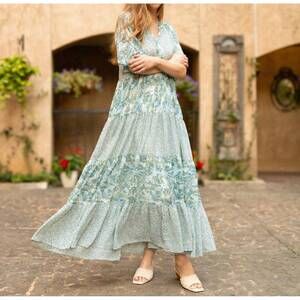 NEW BEFORE YOU COLLECTION floral print maxi dress in multi